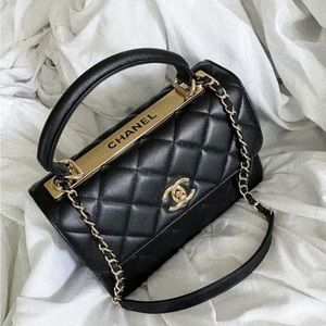 NIB Chanel Trendy CC Lambskin Bag Gold Hardware